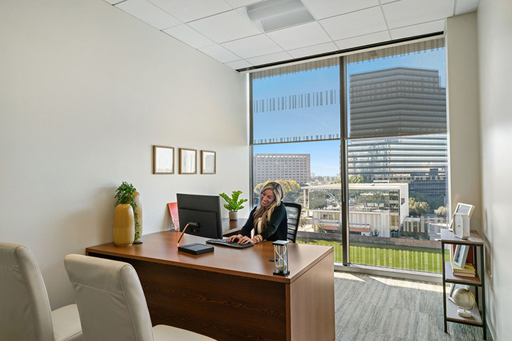Interior view of private office