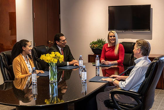 Strategy room interior